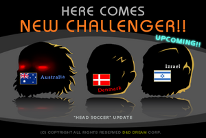 Here Comes new Challenger with Israel, Australia and Denmark