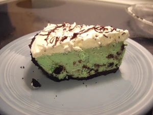 Reduced Fat Grasshopper Pie