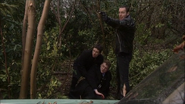 Terry decides to use the wounded Phil as a hostage to get away