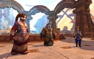 Anduin Wrynn, à droite, en Pandarie dans World of Warcraft
