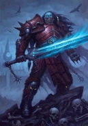 L'artwork de la carte Chevalier de la mort spectral