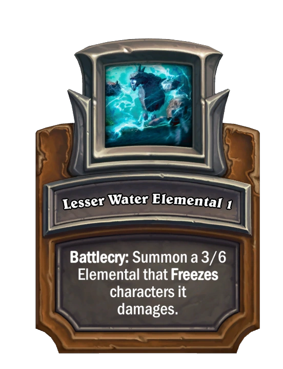 Mercenaries/Lesser Water Elemental 1 Hearthstone Wiki