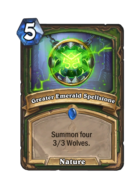 Greater Emerald Spellstone Hearthstone Wiki