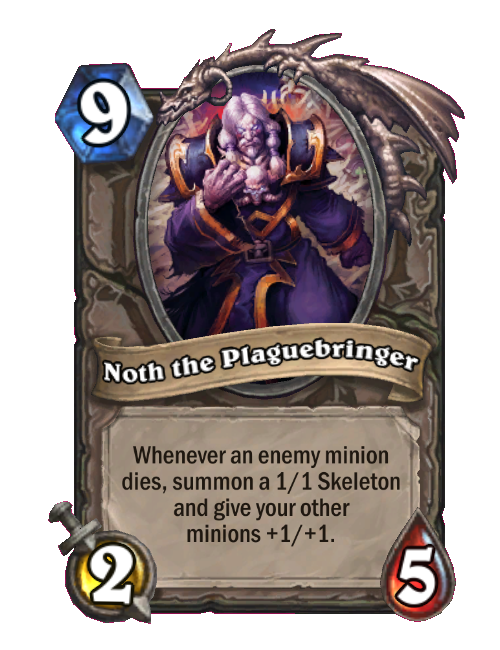 Hearthstone нот Чумной. Noth the Plaguebringer. Plaguebringer Hearthstone. Скелет Кел Тузед.