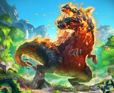 Volcanic Might, full art