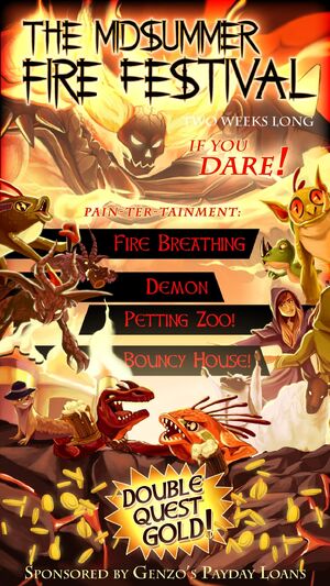 Midsummer Fire Festival - poster