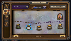 Rewards Track - Main screen