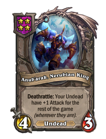 Battlegrounds Anub arak Nerubian King Hearthstone BreezeWiki