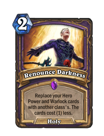 So Renounce Darkness is broken - Twist Format - Hearthstone