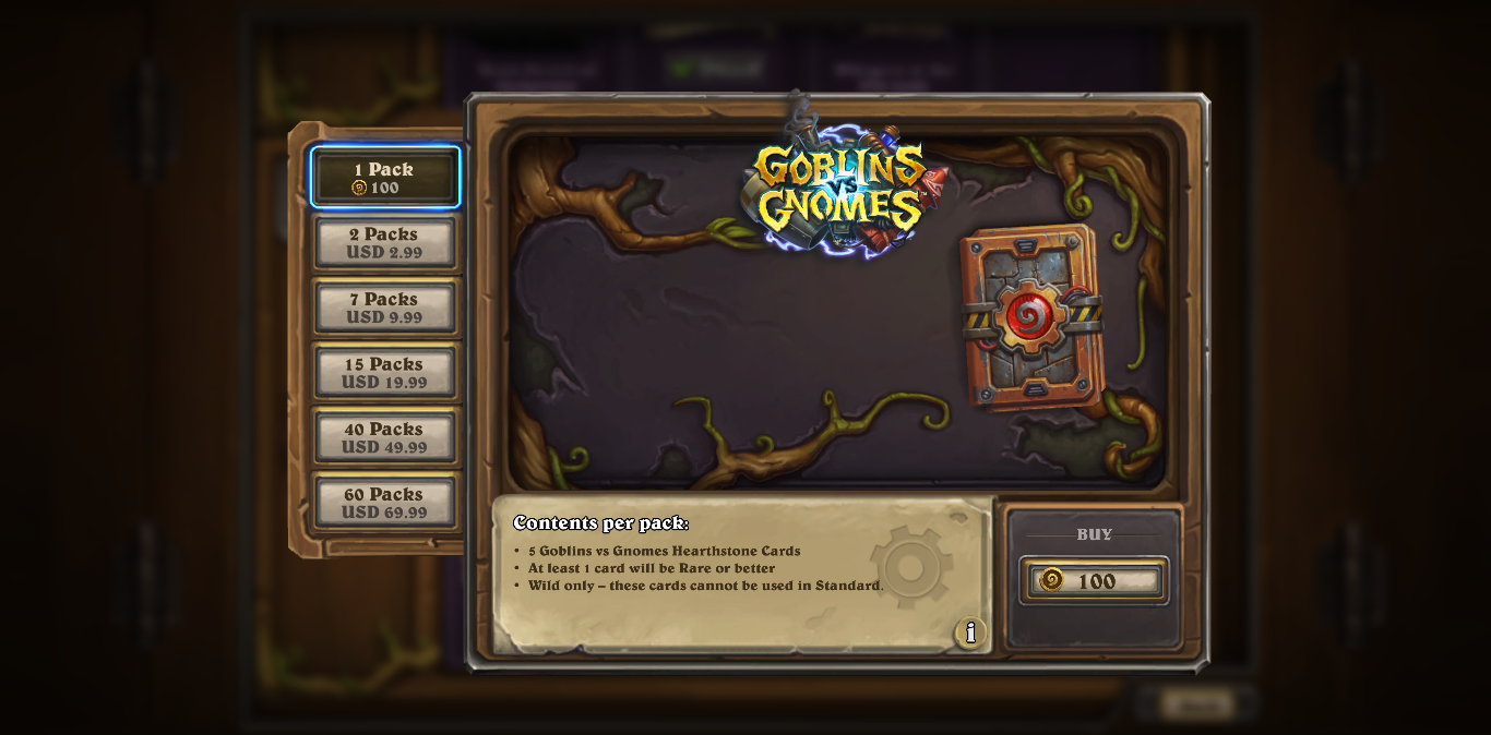 Hearthstone store on sale