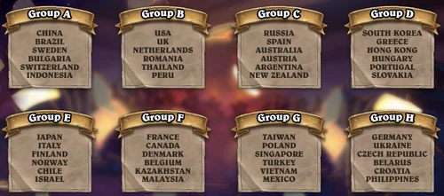 Hearthstone Global Games 2022 Bracket