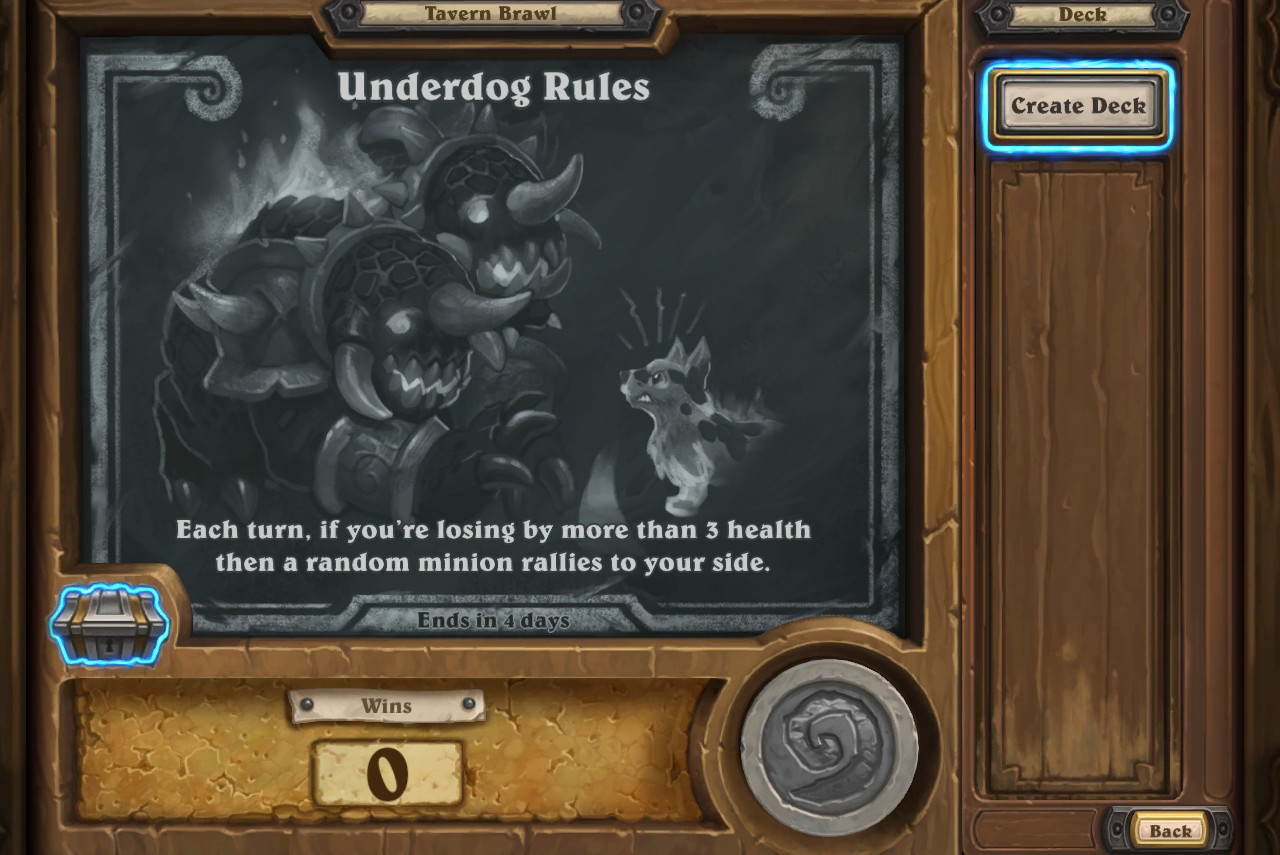 Underdog Rules Hearthstone Wiki - underdog brawl stars