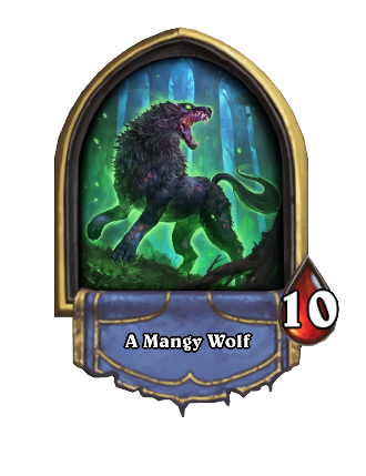 mangy wolf