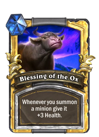 Blessing of the Ox(184933) Gold