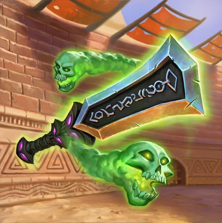 An earlier version of Sul'thraze's  featured floating skulls that had to be removed in the final version