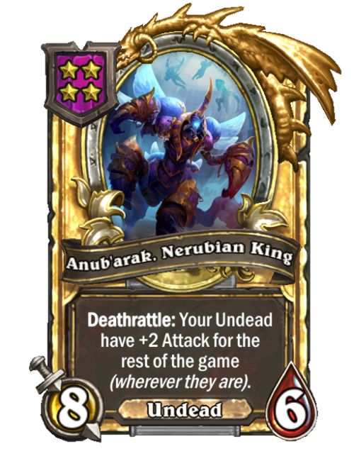 Battlegrounds Anub arak Nerubian King Hearthstone Wiki