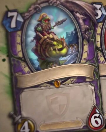 The unnamed The Grand Tournament minion briefly seen at the beginning of the expansion trailer.