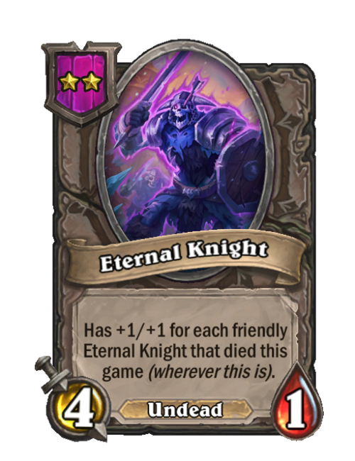 Battlegrounds Eternal Knight Hearthstone Wiki