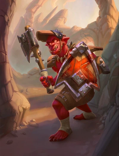 Overconfident Orc, full art