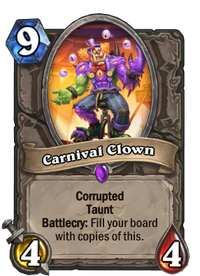 Carnival Clown Hearthstone Wiki