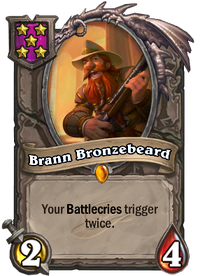 Brann Bronzebeard Battlegrounds Hearthstone Wiki