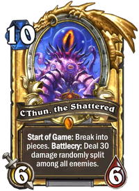 C Thun The Shattered Hearthstone Wiki