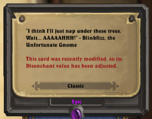 Card Changes Hearthstone Wiki Fandom