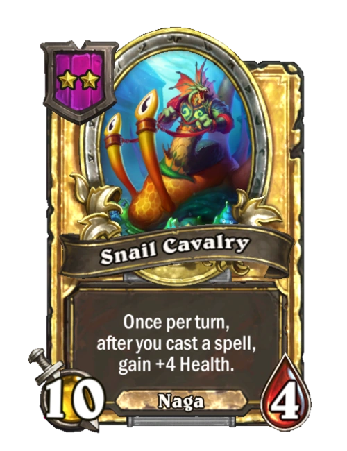 Snail Cavalry (golden) Hearthstone Wiki