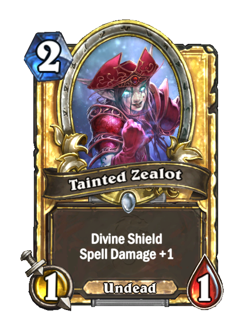 Spells shields. Нечестивый Фанатик Хартстоун. Tainted Zealot. Нечестивый Фанатик Hearthstone карта. Hearthstone нечестивое собрание.