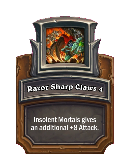 Mercenaries/Razor Sharp Claws 4 Hearthstone Wiki