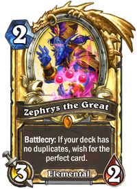 Zephrys The Great Hearthstone Wiki