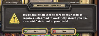 Add Galakrond to your Deck