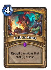 Call To Arms Hearthstone Wiki