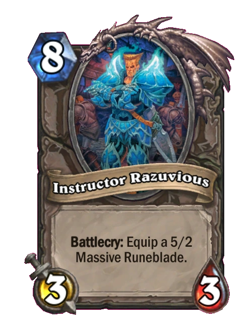 Instructor Razuvious (An Evil Exchange) - Hearthstone Wiki