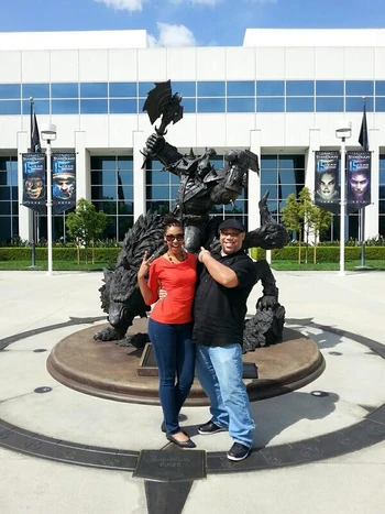 Jomaro in May 2014 celebrating his planned move to Blizzard in California