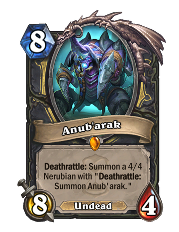 Anub arak Caverns of Time Hearthstone Wiki