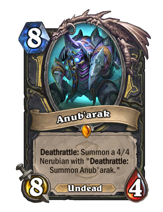 Anub arak Caverns of Time Hearthstone Wiki