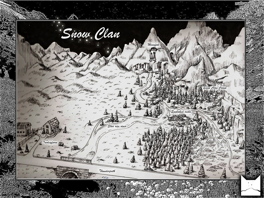 Frost Clan - a fan made clan by my ten year old, thank you to $snoweylinxx for the line art <3 : r/WarriorCats