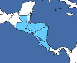 United States of Central America map