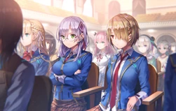 Yuki and Ruka's first meeting at the orientation ceremony