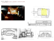 Design board for the club's main floor