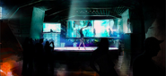 Concept art of the club's dance floor by Benoit Godde