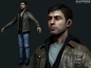 Body and profile render of Ethan Mars by Ronan Rouxel