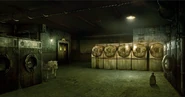 Concept art of a laundromat in the City