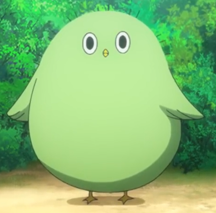 green bird anime