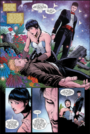 Zatanna and Constantine after fighting Upside Down Man