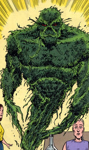 Swamp Thing forms a new body from a cannabis plant