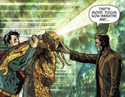 Supes helps John tackle Swamp Thing