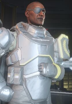 Democracy Officer Close Up