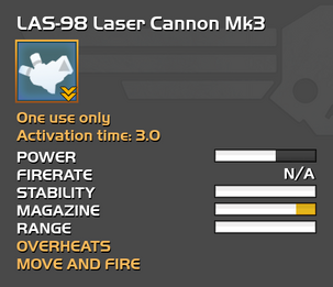 Fully upgraded LAS-98 Laser Cannon